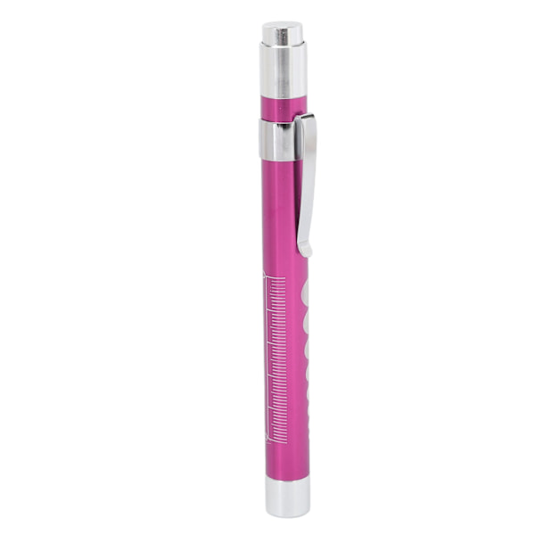 LED Penlight Gul belysning Konkavt huvud Aluminiumlegering Medical Pen Light med pupillmätare Lila