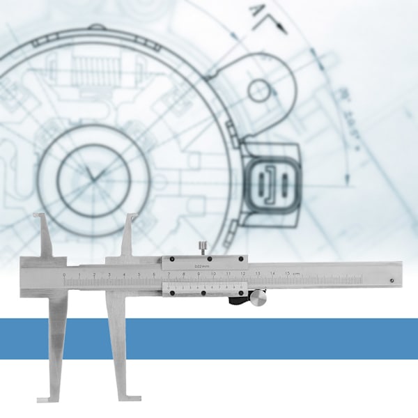 Hiiliteräksinen Sisäinen Ura Vernier Jarrusatula Sisäinen Mikrometrin Mittari Viivoitin Mittausväline 9-150 mm