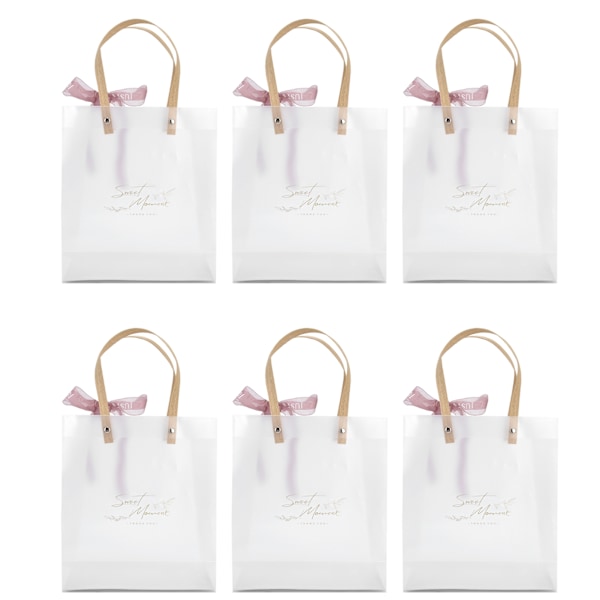 10st innovativ bröllopsgodislåda PVC Transparent handväska för födelsedagsfest jul