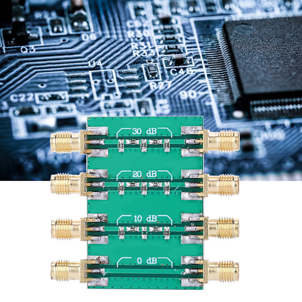 DC-4.0GHz RF fast dämpare SMA dubbelt honhuvud Radiofrekvens fast dämpningsmodulkort