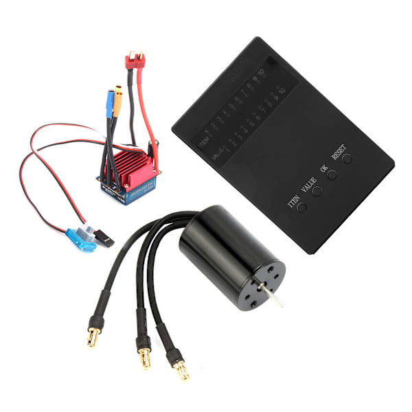 2435 4500KV RC børsteløs motor S35A børsteløs ESC programmeringskortsæt til 1/16 1/18 RC bil