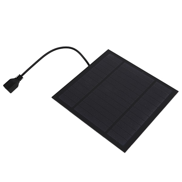 5W Mini Solcellepanel Drevet USB Kjøleventilator Power Bank Ventilator for Hjemmekontor Utendørs