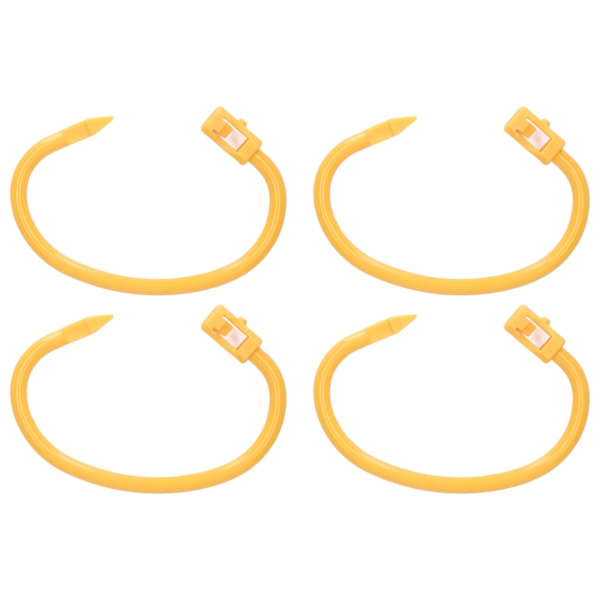 4st Bull Nose Ring Nylon Gul Hög Elasticitet Lättvikts Farm Cow Nos Ring för Nötkreatur S