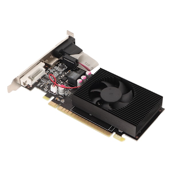 Desktop grafikkort 4GB GDDR3 128bit 650/5000MHz Tyst kylfläkt All Solidstate Low Profile GPU för M ITX-chassi 4GB GDDR3