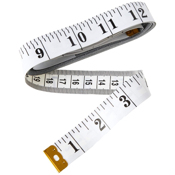 Måttband på sidan Lämplig för att mäta kroppssömnad Tejp tum & cm 150 cm | 118 tum