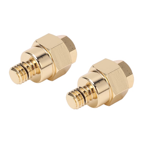 2 stk. Batteriadapterterminal med kort sidepost, 3/8 tommer NPT-gevind, messing, til plus og minus