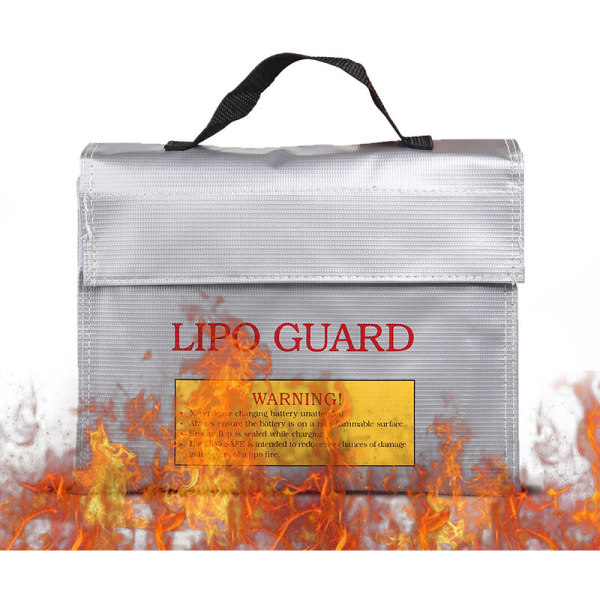YND-0869 Bärbar litiumbatterisäkerhet Brandsäker väska för batteribäring och förvaring