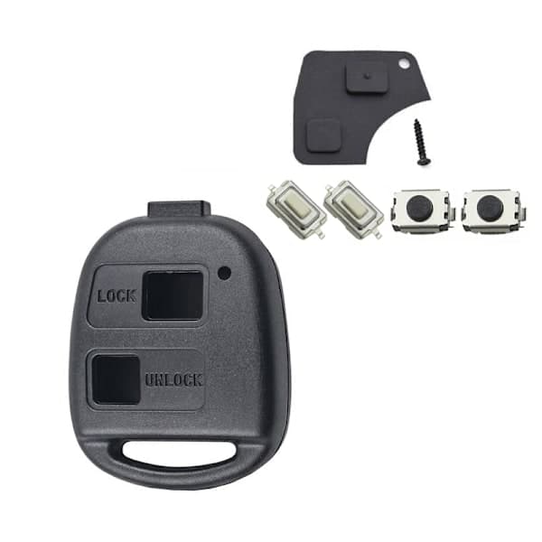 Key Case / Alarm Box Compatible with Toyota - 2 or 3 Buttons 2-Button Fuse 2 knappar kit