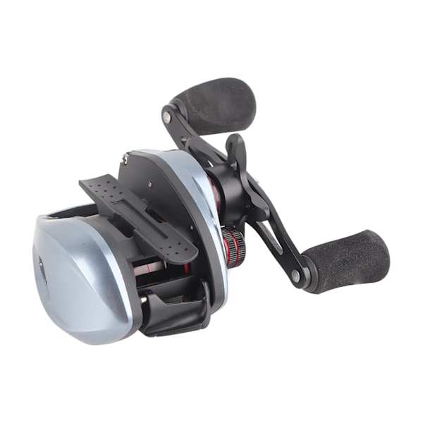 DW200 Baitcasting Rulle Fuld Metal Tråd Kop 7.2:1 18+1BB Dobbelt Bremssystem Fiskerulle Rød Casual Tråd Kop (Venstre Hånd)
