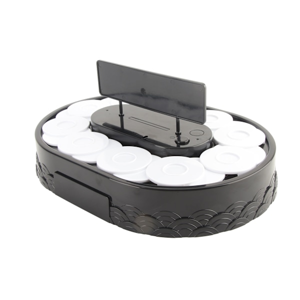 Roterende Sushi-maskin Automatisk Roterende Bord Display Stativ Svingbrikke Skivbord for Sushi Dessert Cupcake Sushi
