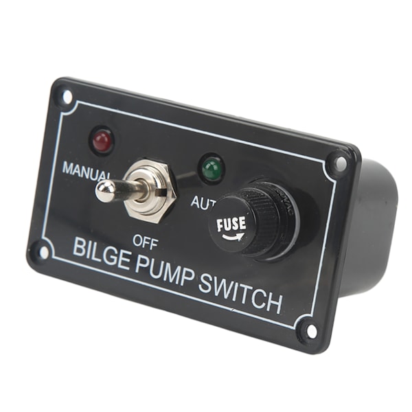 Vippbryterpanel Lensepumpe Automatisk avstenging Manuell bryterpanel for RV Yachtbil