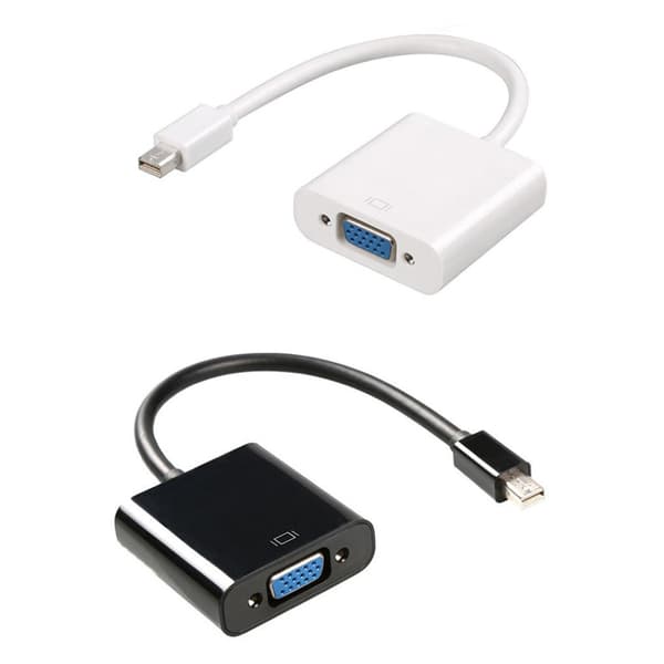 Mini DisplayPort–VGA-sovitinkaapeli DP–VGA-muunnoslinjatuki Mini DisplayPort v1.2