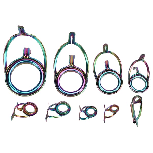 9PCS Spö Ring Set Rostfritt Stål Keramiska Ringar Fiskeredskap