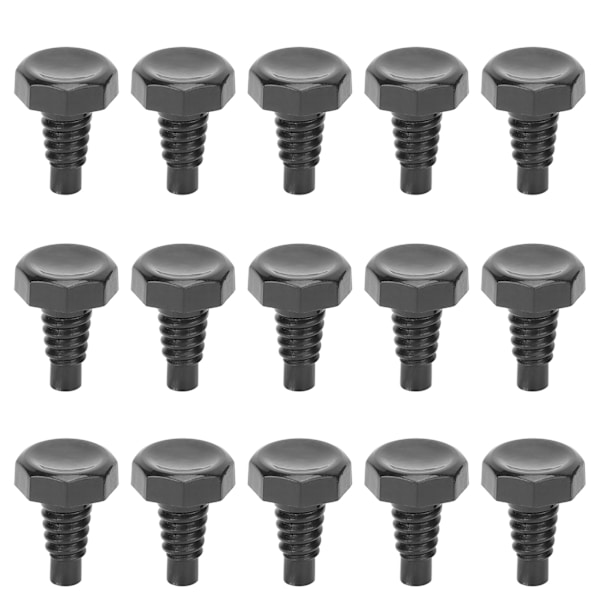 15 st Snooker Pool Cue Bottenkåpa Set Tail Plug Skyddslock Antikollision Biljard Tillbehör