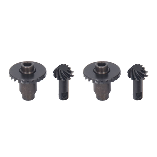 2-delt stål spiralgierssett stål svart RC foraksel bakre stålgiret for TRX4M 1/18 RC larvebil foraksel bakaksel 12 22T