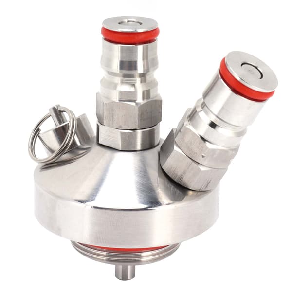 Mini Keg Øldispenser Kit Rustfrit Stål Kugle Øldispenser Aflastningsventil Kompatibel med 2L/3,6L/5L Keg