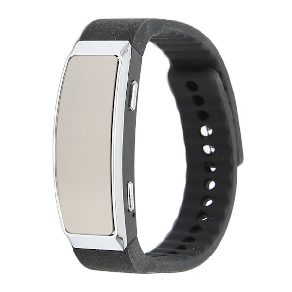 Diktafonklocka HD Brusreducering Röstaktiverad Uppladdningsbar Musikspelare Diktafon Armband för Klassmöte Svart 32GB
