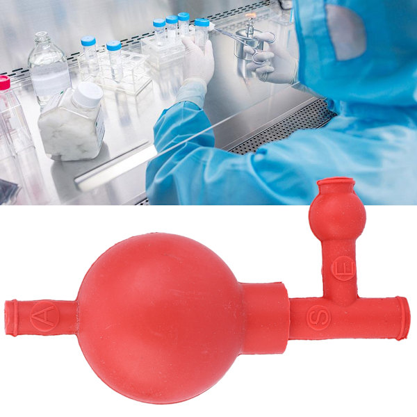 2 kpl laboratorio-imupalloa, kvantitatiivinen korvanpesu, 3-suuntainen luonnonkumi-imupallo