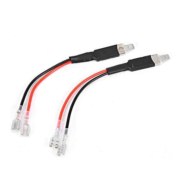 2 stk. H1 LED Single Conversion ledningskontakt Kabelholder Adapter til LED-forlygter