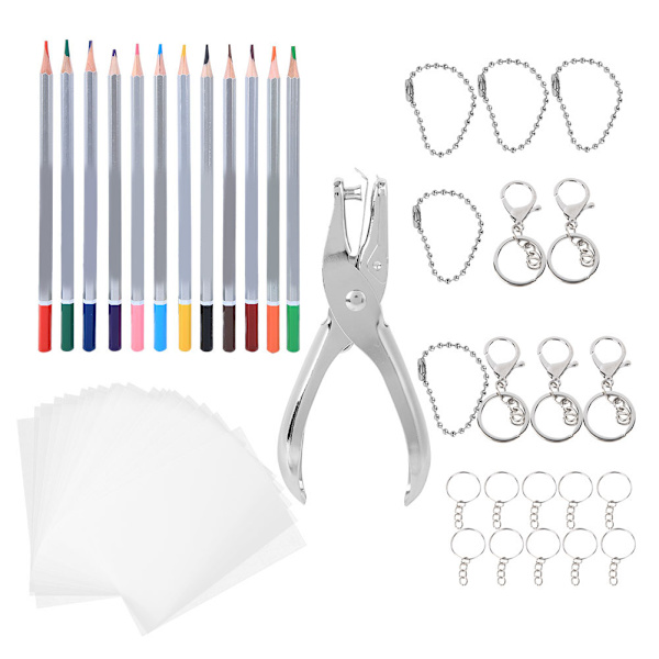 Lämpök kutistuva kalvosarja 12 väriä Kynät Rei'itin DIY Avaimenperä Broššit Materiaalit 20145-1#