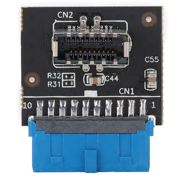TypeE - USB3.0 -liitin, sininen 20-nastainen uros emolevyn header-laajennussovitin USB 3.1 AKey