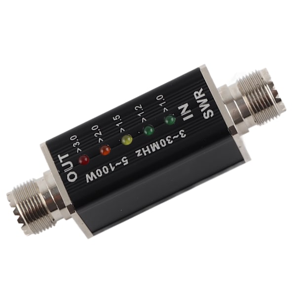 5-100W Standing Wave Meter Mini Shortwave LED-indikator SWR-mätare för antennradio