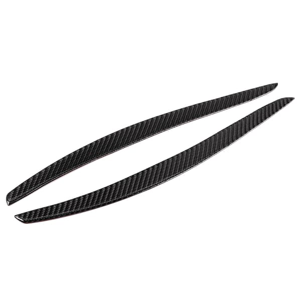 Par strålkastare ögonbryn trim kolfiber ögonlock skydd dekal passar 3-serien Coupe E92 06-12