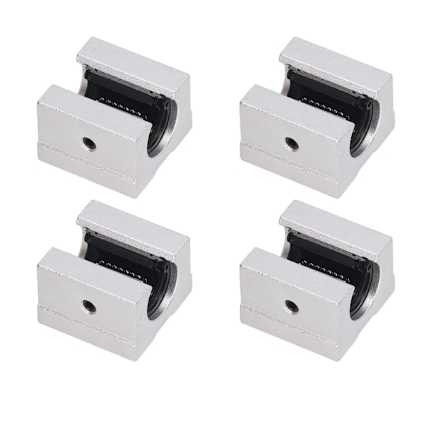 4 st linjärt kullager glidblock SBR12UU aluminiumlegering öppet linjärt lager glidenhet