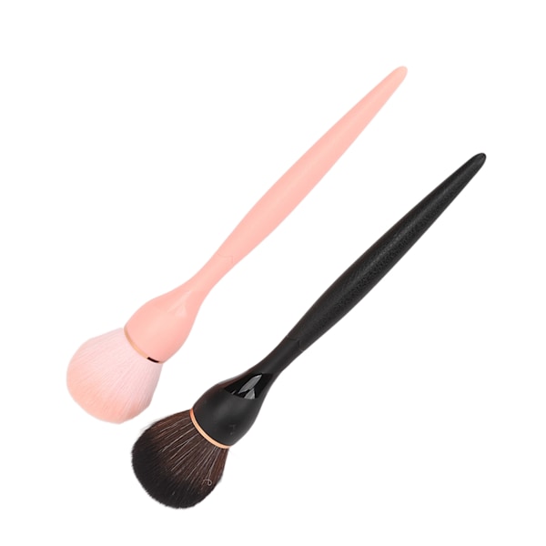 2 st Makeup Brush Set Blush Professionell Bärbar Mjuk Syntetfiber Lös Pulverborste Kosmetisk Verktyg