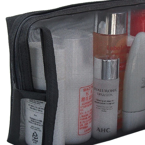 Z Mesh kosmetiktaske Mesh-makeuptasker Mesh-lynlåspose til kontorer Rejsetilbehør shape3