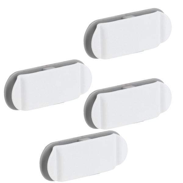 4 stk Kabelholdere Klips Multifunksjonell Datakabel Wire Wrapper Organizer for Hjemmekontor