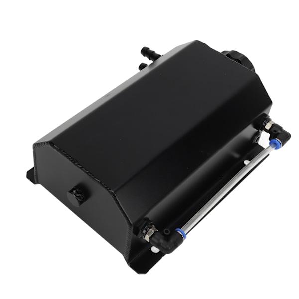Kølemiddel Overløbstank Aluminium Legering 2L Kapacitet Universal Radiator Reservoir Tank til de fleste Biler Sort