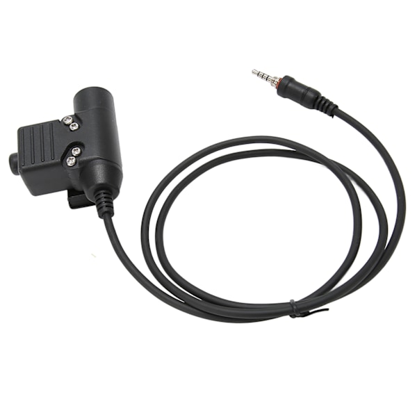 Walkie Talkie Headset Adapter Trykknap Kompakt Sikker forbindelse til Yaesu Vertex VX-6R VX-7R VX-6E VX-7E