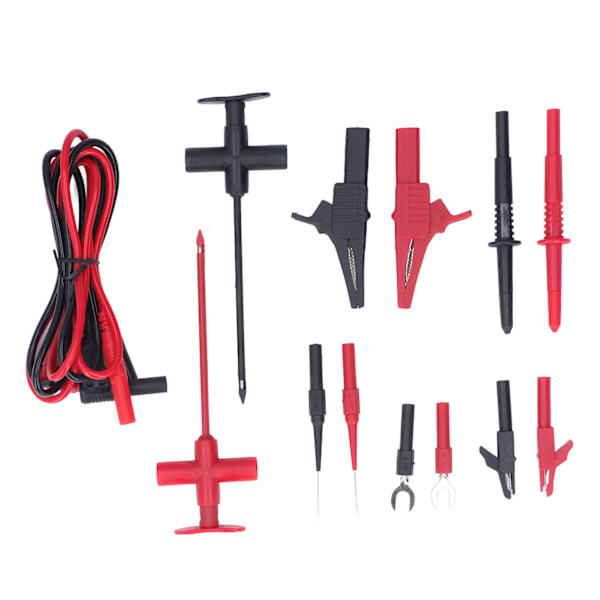 Multimeter testkablar Kit Mässing PVC PA Krokodiler Clip Banan Plug Test Kabel för industrin