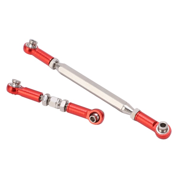 Metall justerbar styrestang Aluminiumlegering Servoarm Trekkstang for MN-serien D90 MN90 RC-biler Rød