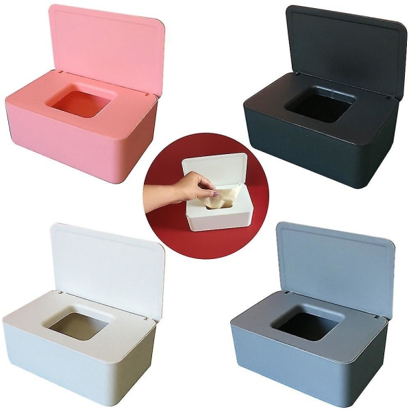 Wet Tissue Box Våd Og Tør Tissue Papir Box Husholdnings støvtæt servietter Box White