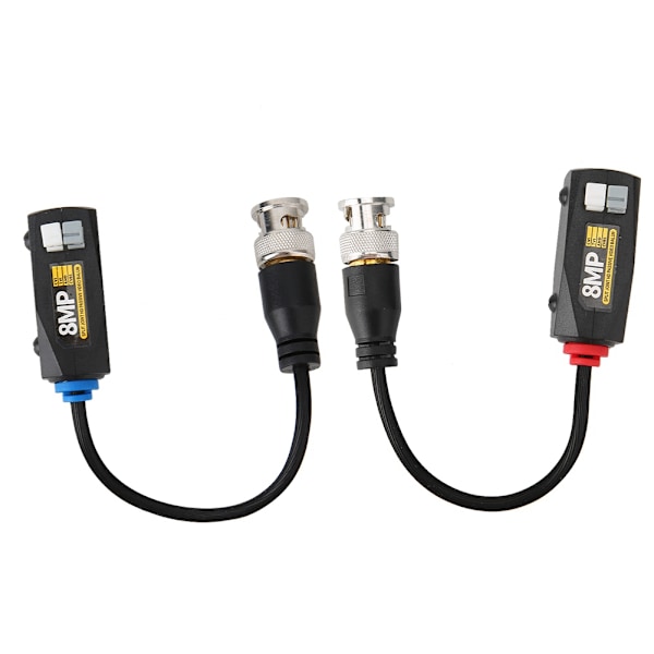 1 par 8 MP High Definition skarvad passiv video Balun Push terminal Twisted Pair Transmitter