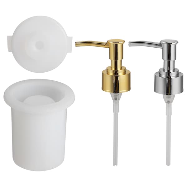 Såpedispenserflaske DIY såpebeholderflaske Silikonform parfymeflaske med pumpehode Rund flaske