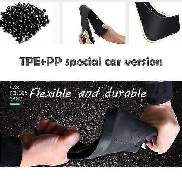 Stænklapper, TPE- og PP-materiale, kompatible med Land Rover Discovery 4, 2009-2020, 4 stk.