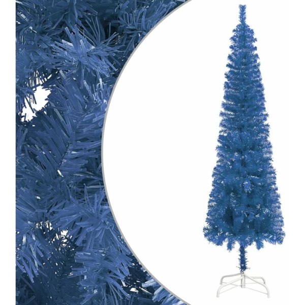 Smalt juletræ Blå 120 cm