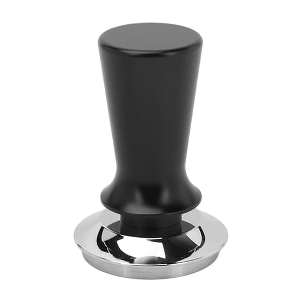Kaffetamper i rustfritt stål, trykktamper, lett å bruke, kaffemaskintilbehør for kaffe, svart 53 mm