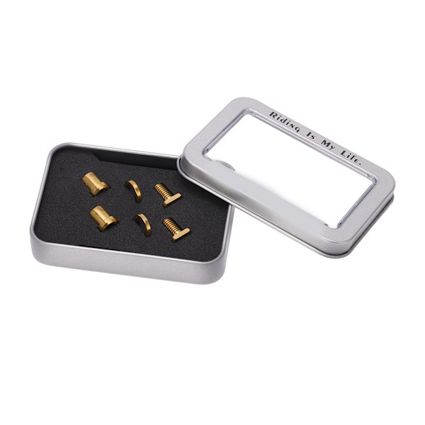 RISK 6 stk/boks Titanium Alloy Bolt Kit for Shimano Sykkel Oppgraderingsdeler Gull (6 stk/boks)