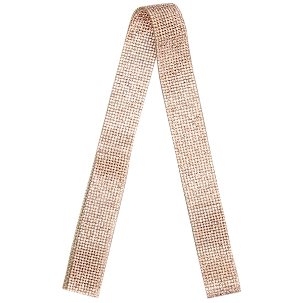Crystal Diamond Bälte Trim Smältlim DIY Dekoration Kläder Tillbehör 0,5 Yard 12 RowChampagne