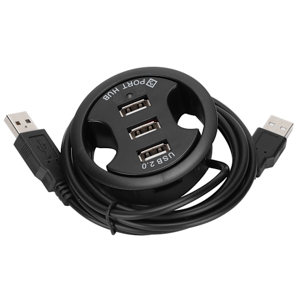JK38h USB2.0 HUB AllInOne 3 portar Desktop rund form Ingen extern strömförsörjning dockningsstation