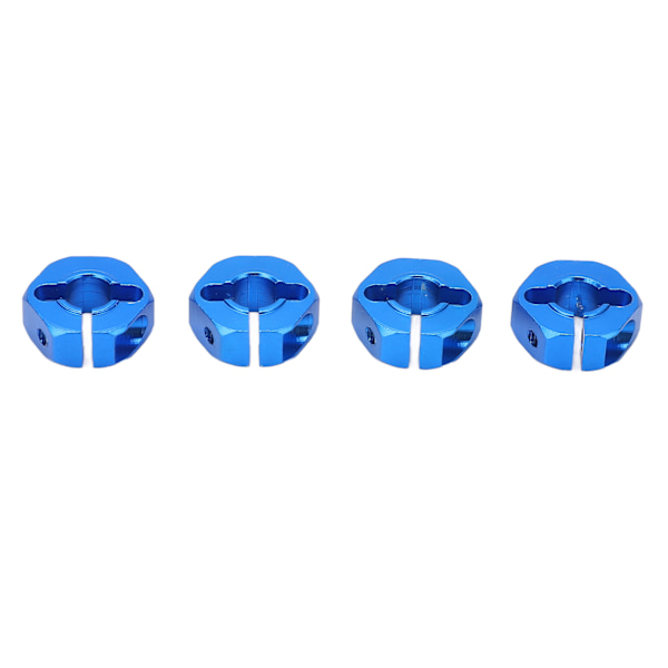 4 stk 12mm Hjul Hex Drive Hub Adapter Kombinator Kobling med Pins Skruer RC Bil Reservedeler for 1/10 RC Bil Blå
