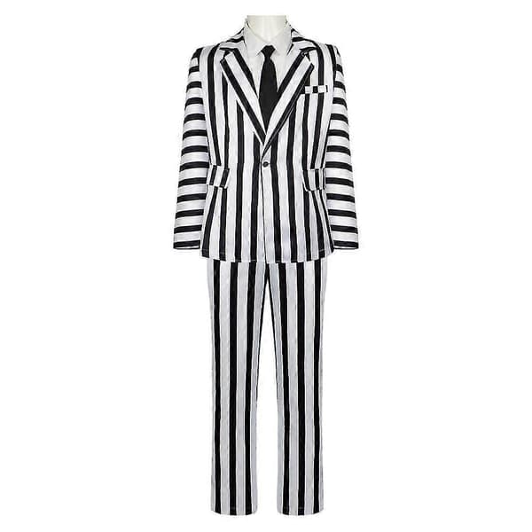Beetlejuice 2 Voksen Halloween Karneval Cosplay Kostumer man S