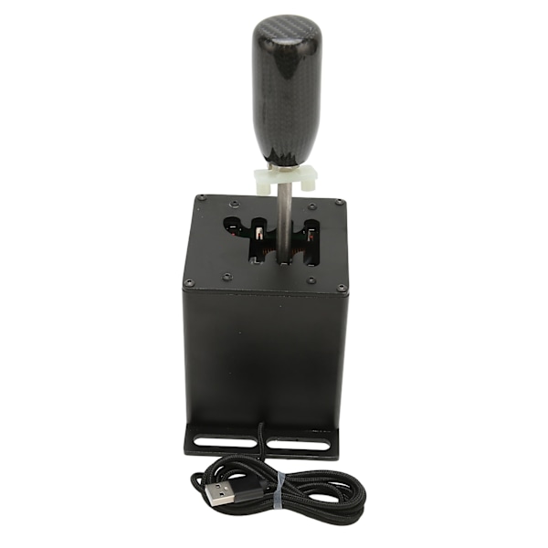 USB Simulator Shifter 6 Plus R Racing H Shifter med kolfibergrepp för Logitech G29 G27 G25 G920 för T300RS GT Svart