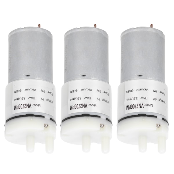 3st mikro vattenpump mini dränkbar motor akvarium lufttillbehör DC6V VN2706PM