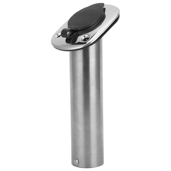 Rustfritt stål innfelt stangholder 30 grader med PVC-fôr og lokk for båt/yacht