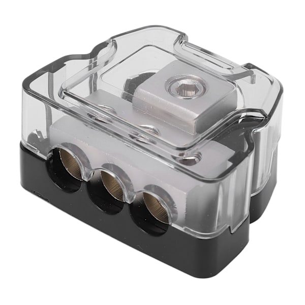 3-vägs kraftfördelningsblock Jordfördelare Audio Splitter 0 Gauge in 4 Gauge Out Universal för bil